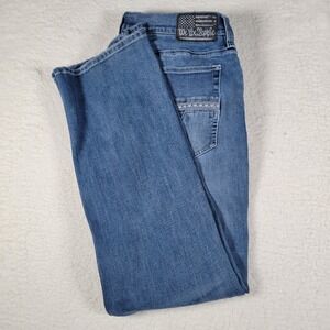 Howitzer Freedom Tactical Jeans Mens 38x34 Blue Straight Leg Stretch 371RS234